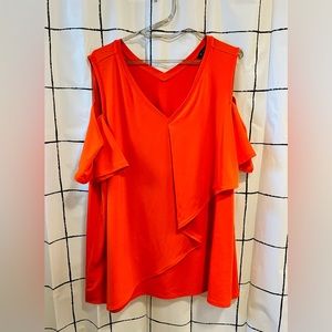 H by Halston Cold-Shoulder Blouse